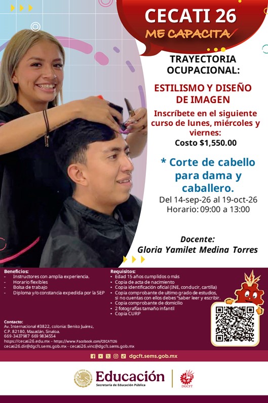 Corte de cabello para dama y caballero
