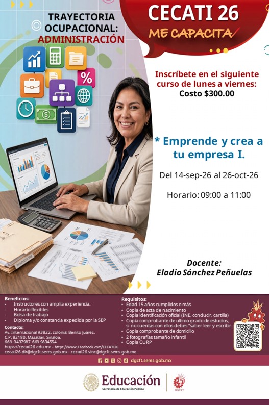 Emprende y crea a tu empresa I