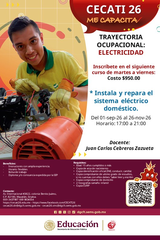 Instala y repara el sistema eléctrico doméstico