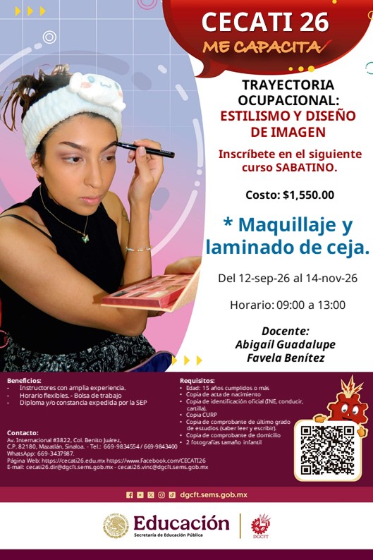 Maquillaje y laminado de cejas