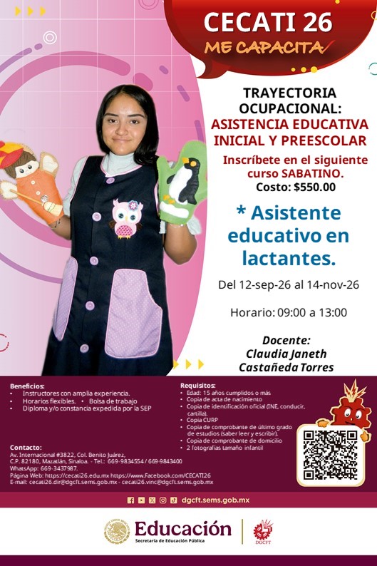Asistente educativo en lactantes
