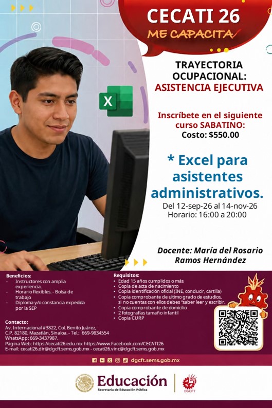 Excel para asistentes administrativos